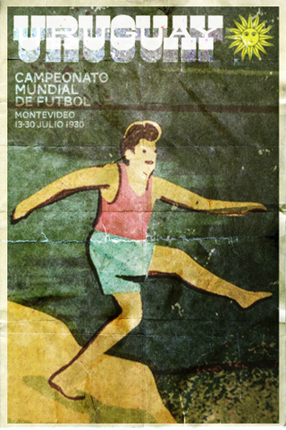 Illustration for article titled These Posters For Every World Cup Since 1930 Were Made By One Designer